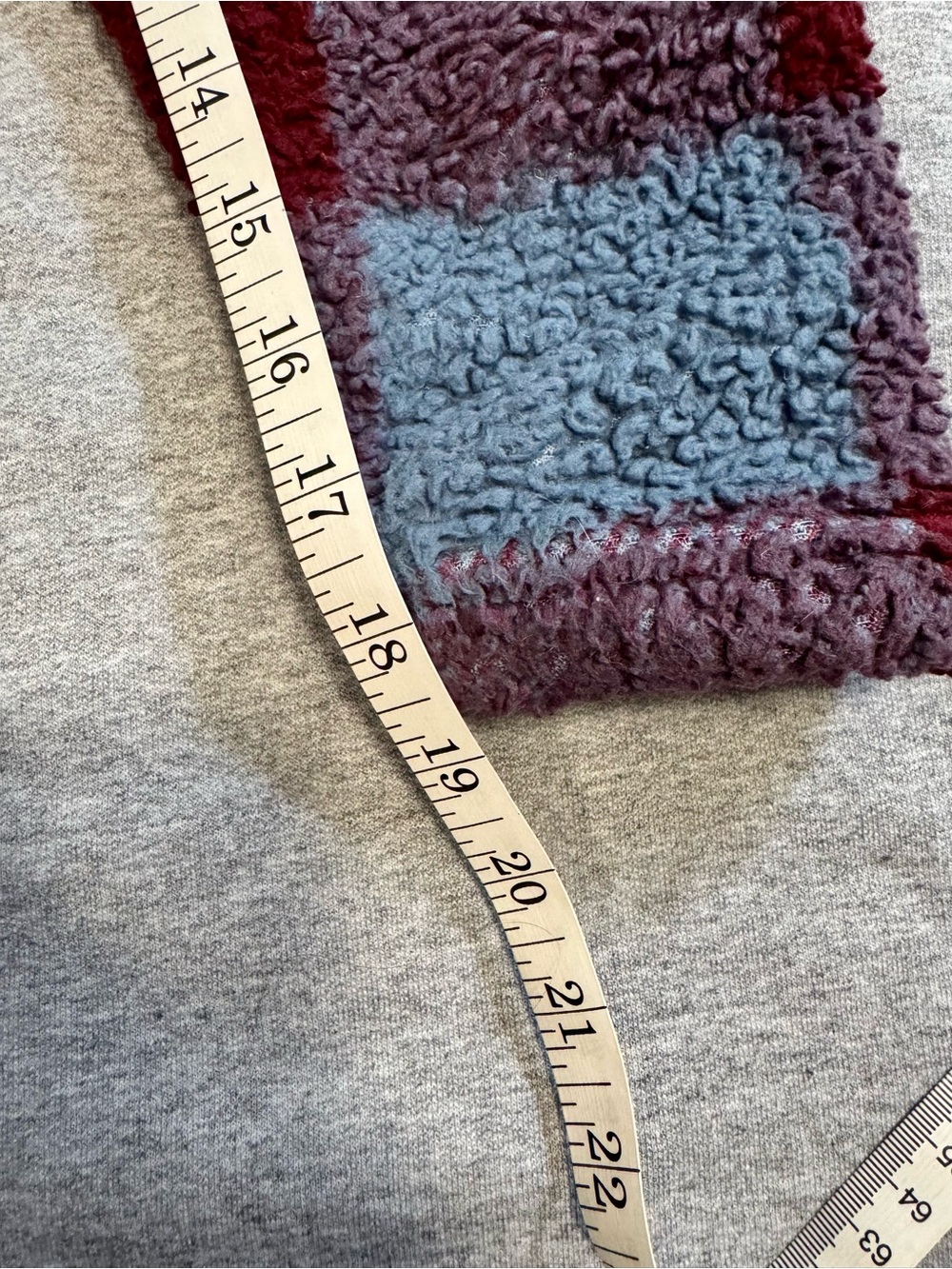 Eddie Bauer Cozy Buffalo Check Sherpa Fleece Quarter-Zip Pullover - Womens XL - Picture 6 of 7